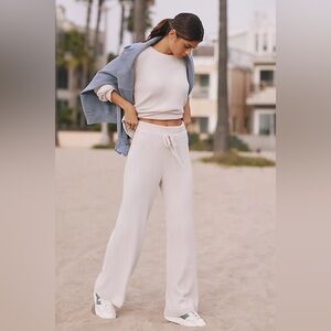 Spiritual gangster Chenile wide leg pants & sweater